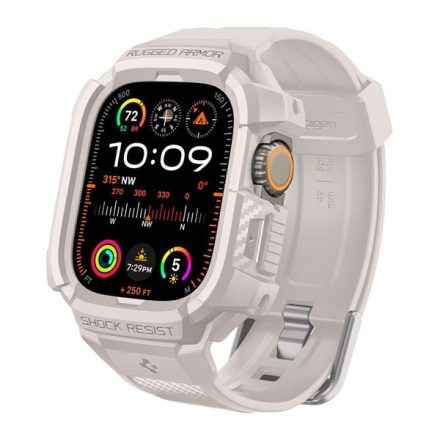 SPIGEN RUGGED ARMOR PRO pótszíj BÉZS Apple Watch Ultra 2 49mm ACS07388