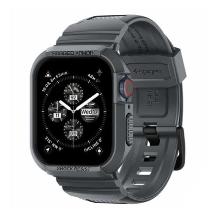 SPIGEN RUGGED ARMOR PRO pótszíj SÖTÉTSZÜRKE Apple Watch Series 9 45mm ACS07387