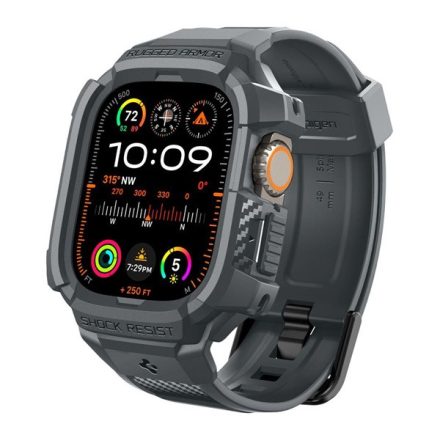 SPIGEN RUGGED ARMOR PRO pótszíj SZÜRKE Apple Watch Ultra 2 49mm ACS07390