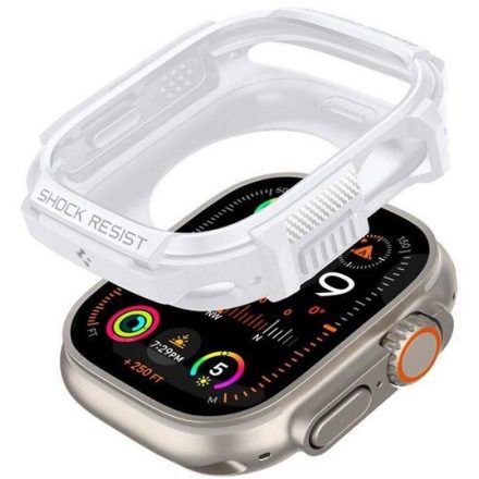 SPIGEN RUGGED ARMOR műanyag óra keret FEHÉR Apple Watch Ultra 2 49mm ACS07384