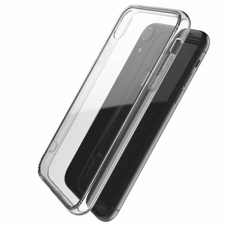 X-Doria Glass Plus védőkeret és üveg hátlap iPhone XR, Átlátszó