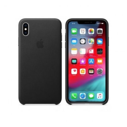 iPhone Xs Max Gyári Bőr Tok, Fekete mrwt2zm/a