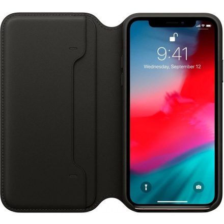 iPhone Xs Leather Folio, Fekete mrww2zm/a