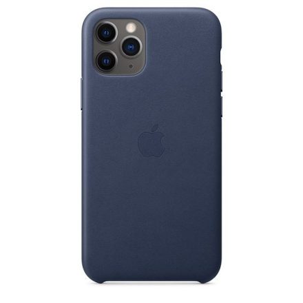 iPhone 11 PRO Leather Case Midnight Blue, Éjkék Gyári Bőrtok mwyg2zm/a