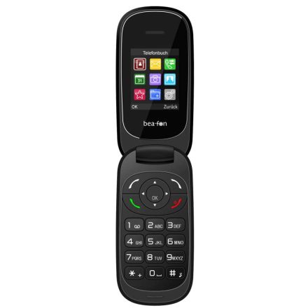 Beafon C245 Dual SIM 2,4"LCD összecsukható mobiltelefon kamerával, fekete