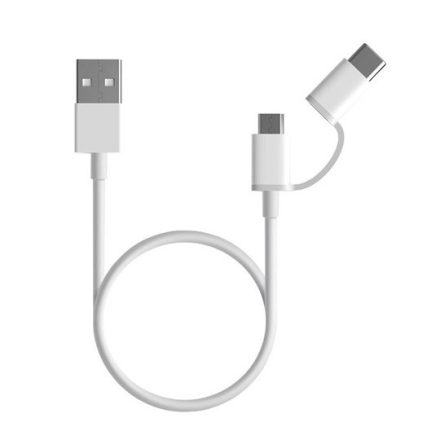 XIAOMI Mi 2-in-1 USB Cable (Micro USB to Type C) 30 cm adatkábel