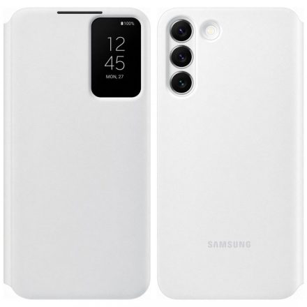 Samsung EF-ZS906CW Fehér Smart Clear View Tok S22+ 5G